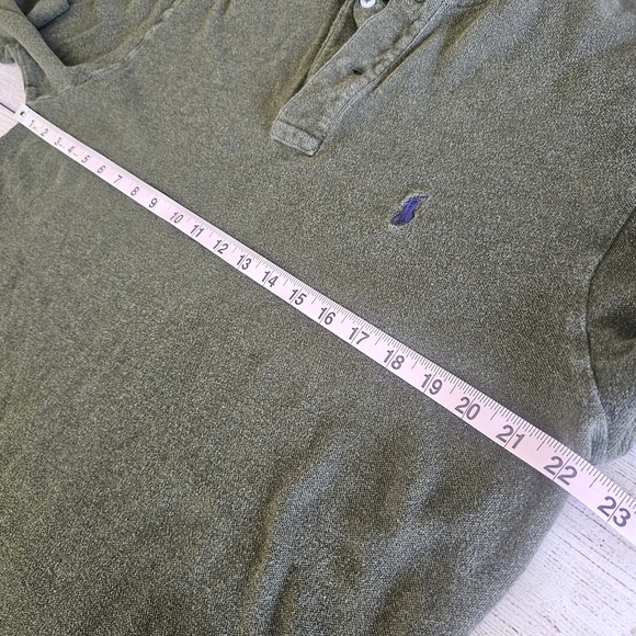 Polo By Ralph Lauren Green Long Sleeve Polo Size Large - Picture 9 of 13